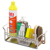 Easy Installation Stainless Steel Kitchen Sink Organizer Single-Tier Standing Type Caddy Dish Sponge Divider Sundries Storage