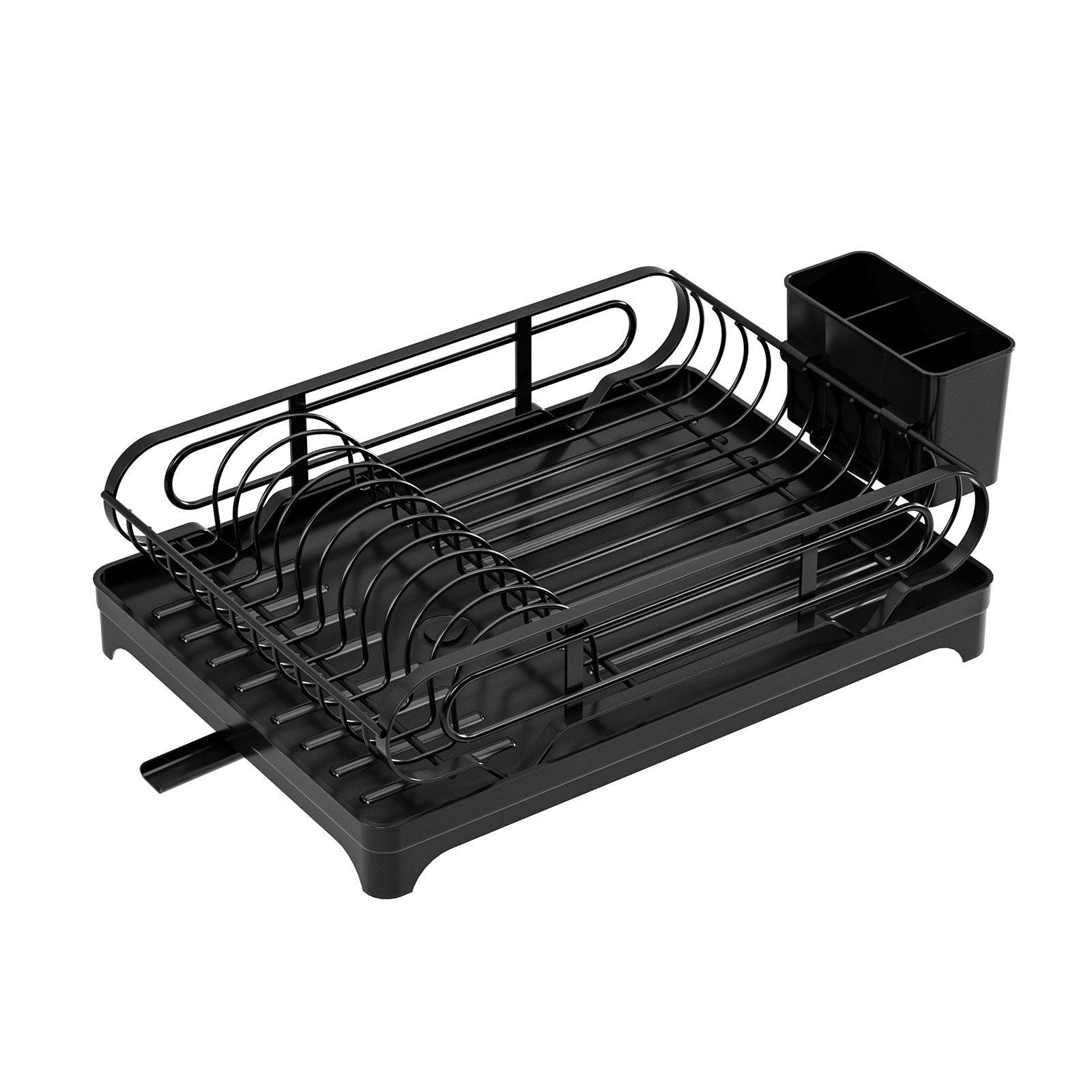 Crossing Standing Type Kitchen Dish Organizer Rack Chopsticks Sink Countertop Drainage Bowl Holder Easy