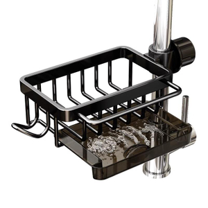 Kitchen Faucet Shelf Sink Supplies Household Drainage Basket Multifunctional Rag Organizer