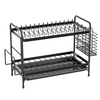 Household Multifunctional Kitchen Shelf Drainer Dish Cupboard Storage Rack