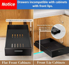 Wide Sturdy Carbon Steel Pull-Out Drawers Adhesive Cabinet Organizer for Storage