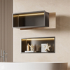 Stainless Steel Recessed Niche Electrostatic Coating Living Room Backsplash