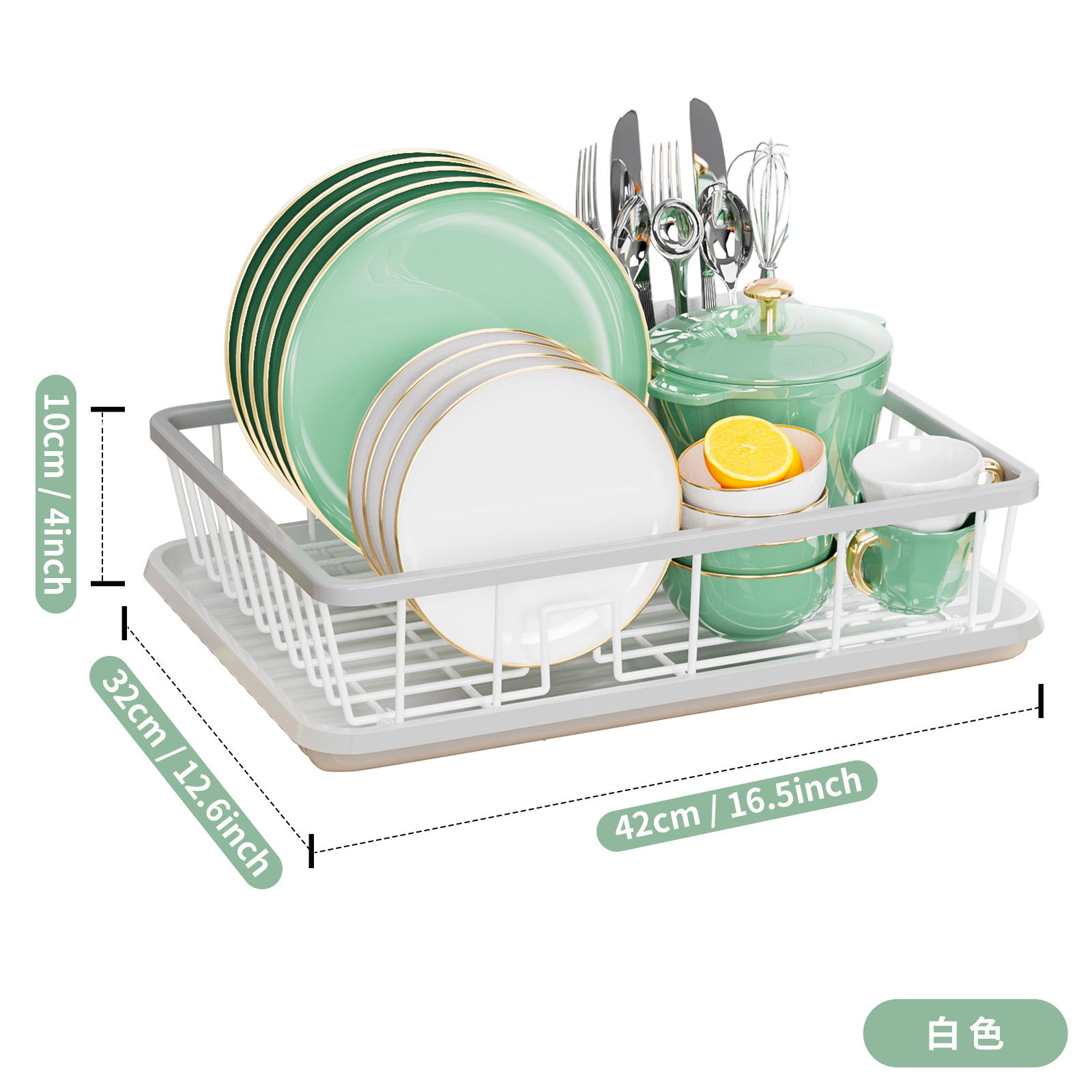 Single Draining Dish Rack for Kitchen Tableware Storage Basket With Organizer Display Home Kitchenware Bowl Racks