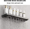 Bathroom Shelves Wall Mounted Foldable Shelf for Bathroom Waterproof Metal Shower Shelf Rack