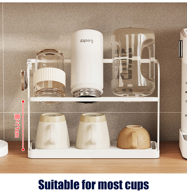 Vertical Bottle Drying Rack with Tray Cup Drying Rack Household Storage Rack Glass Cup Holder