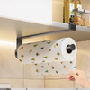 Wall Mounted Kitchen Paper Towel Holder Metal No Punch Holes