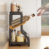 Home Use Three-Tiered Countertop Spice Rack Cross-Border Kitchen Shelf Soy Sauce Condiments Storage Supplies Holder