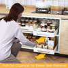 2 Pack Peel and Stick Pull Out Drawers Slide Out Drawers for Kitchen Cabinets Stand Type Installation for Easy Storage