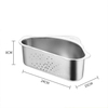 304 Stainless Steel Kitchen Sink Strainer Corner Drainage Filter Basket Hanging Dishwashing Basket