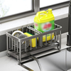 Kitchen Sink Drainage Rack Faucet Rack Drainage Storage Basket Bathroom Accessories Storage Holders & Racks Plastic ABS 3 Color