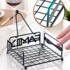Single-Tier Metal Designer Paper Napkin Holder Standing Type for Sundries Organization