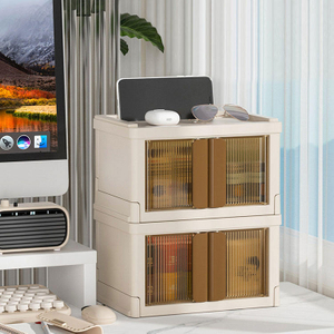 Desktop Sundry Organizer Transparent Plastic Storage Boxes for Medicine Cosmetic Stationery