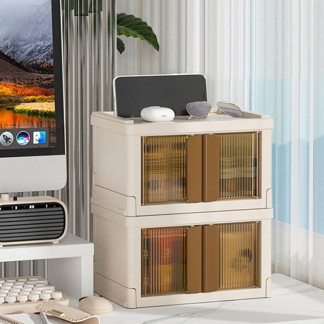 Desktop Sundry Organizer Transparent Plastic Storage Boxes for Medicine Cosmetic Stationery