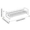 Multifunctional Kitchen Dish Rack Narrow Small Standing Type Cabinet Drainage Easy Installation Dish Holder