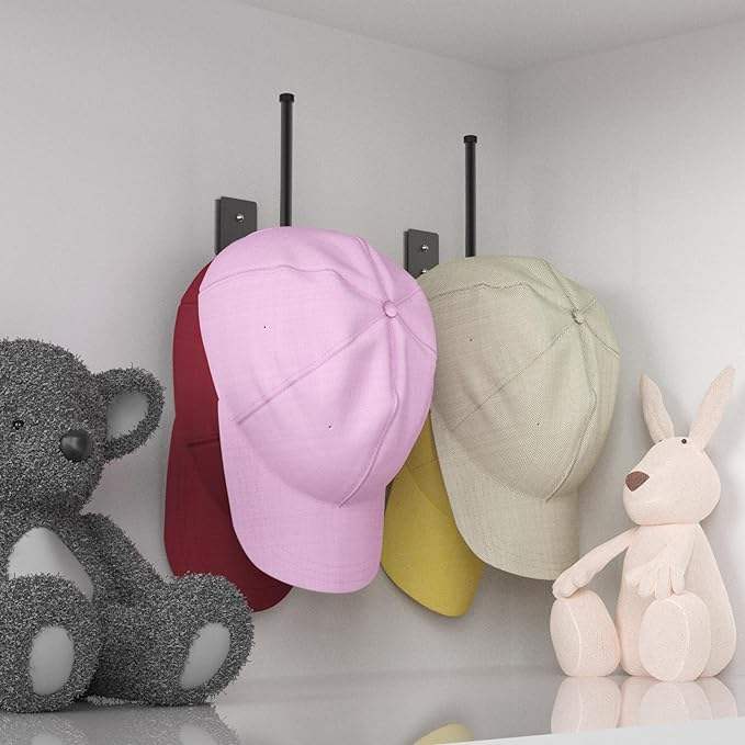 Single-Tier Stainless Steel Metal Hat Organizer for Baseball Cap Storage Hat Holder