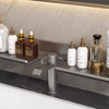 Wall-Mounted Bathroom Sink Faucet Shelf Toiletries Draining Organizer