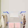 Multi-functional 3 Tier Drying Rack Indoor Folding Removable Towel Rack
