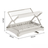 Cross-Border Kitchen Storage Dish Rack Home Countertop Multifunctional Storage Draining Put Bowl Organizing Organizer
