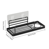 Iron Wall Mount Kitchen Organizer Above Sink Drainage Shelf Sponge Rag Holder