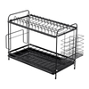 Multifunctional Dish Organizer Drain Rack Modern Kitchen Shelf Tray Home Drying Tool Cross-Border