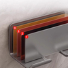 Simple Hair Dryer Holder No-Punch Waterproof Rustproof Adhesive Bathroom Shelf