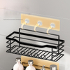 Wrought Iron Cross-Border No-Hole Wall-Mounted Toiletries Storage Racks Five-Shelf Bathroom Set