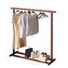 Simple Floor Hanging Clothes Rack Solid Wood Indoor Storage Drying Racks