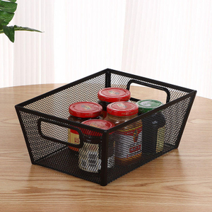 Metal Mesh Basket for Household Clutter Storage Kitchen Fruit & Vegetable Storage