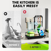 Kitchen Shelf With Rod Rag Towel Drainage Rack Storage Rack