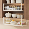 Adjustable Width Metal Cabinet Storage Racks Heavy Duty Slide Organizer Hanging Shelf Spice Organizer Spice Storage Basket
