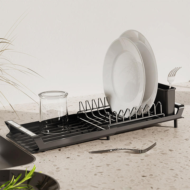 Cross-Border Multifunctional Telescopic Dish Draining Rack Single Kitchen Knife Fork Chopsticks Sink Cutlery Storage Holder