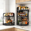 Kitchen Triangle Shelf Countertop Three Tier Spice Rack Space Saving Corner Organizer
