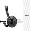 Coat Hooks Heavy Duty Double Towel Robe Clothes Hooks for Hanging Wall Hooks Holder for Bathroom Kitchen Closet