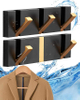 Single Tier Versatile Foldable Metal Hooks Waterproof Wall Coat and Towel Hooks for Kitchen Bathroom Use for Clothing Tools