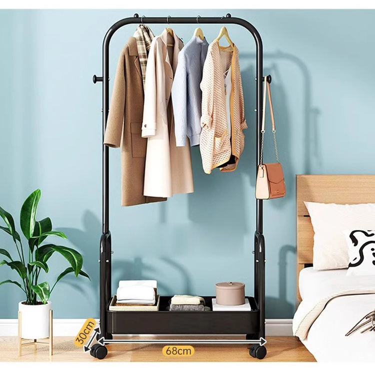 Floor Removable Coat Rack Multifunctional Household Indoor Partition Storage