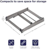 Oversized Metal Collapsible Clothes Drying Rack Essential for Air Drying Multiple Garments for Kitchen or Bathroom