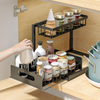 Under Sink Organizer Pull Out Cabinet Organizer 2 Tier Slide Out Sink Shelf Cabinet Storage Shelves