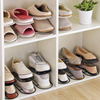 Black Iron Shoe Rack Stand Metal Shoe Slots Organizer & Storage Closet for Wardrobe Shoe Stacker Holder