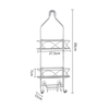 Cross Border Wrought Iron Shower Room Bathroom Rack Shower Head Shelf Hanging Shelf Organizer Shower Gel Shampoo Storage