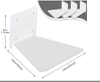 Metal Floating Bookshelf Modern White Wall Mount Shelves for Room Small Bookshelf with Minimalist Design