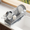Multifunctional Stainless Steel Countertop Organizer Household Utensils Draining Dish Rack Kitchen Storage Holders