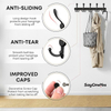 Wall Mounted Stainless Steel Coat Robe Hat Clothes Hook Bathroom Kitchen Storage Hanger Towel Rack