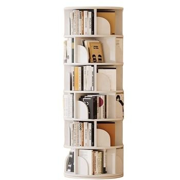 Rotating Bookshelf Children's Picture Book Shelf Home Creative Bookcase