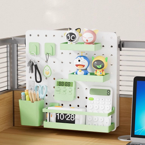 Office Baffle Carbon Steel Shelf Adjustable Hook and Loop Organizers