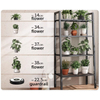 Iron Multi-tier Plant Floor Display Stand Balcony Patio Gardening Works Showcase
