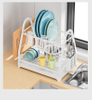 Multifunctional Chopsticks Draining Rack and Dish Organizer for Kitchen Countertops Home Use-Cross-Border Storage for Bowls