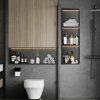 Stainless Steel Niche Cabinet Living Room Bathroom Embedded Design Wall Metal Shelf
