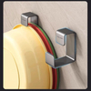 Bathroom Washbasin Hooks Wall Mounted Adhesive Hooks Stainless Steel Washbasin Shelf