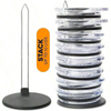 Vertical Storage Space Saving Design Tumbler Bottle Cup Lid Rack Black Iron Customized Logo Multifunction Kitchen Rack