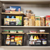 Cross-Border Carbon Steel Fruit Snacks Spices Vegetable Storage Basket Bamboo Kitchen Table Board Multilayer Shelves